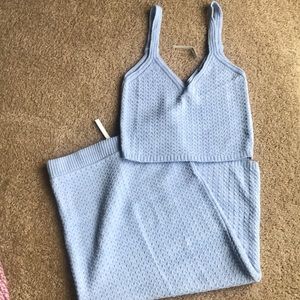 NWT ASOS two-piece cable knit tank/skirt